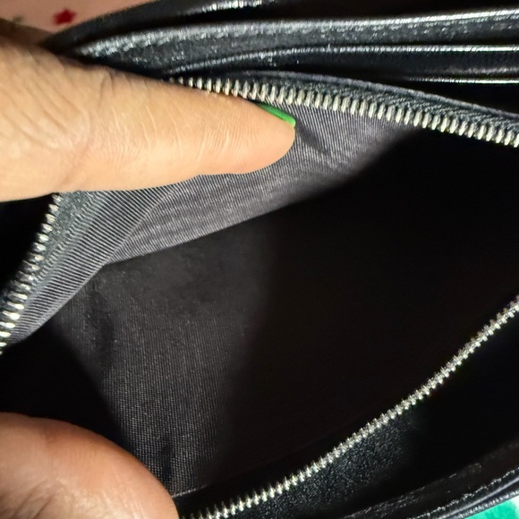 Fendi Black Leather Long Wallet with FF Logo Clasp - Picture 5 of 14